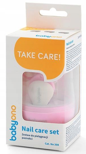 BABYONO Zestaw do Pielęgnacji Paznokci Różowy Marka Babyono