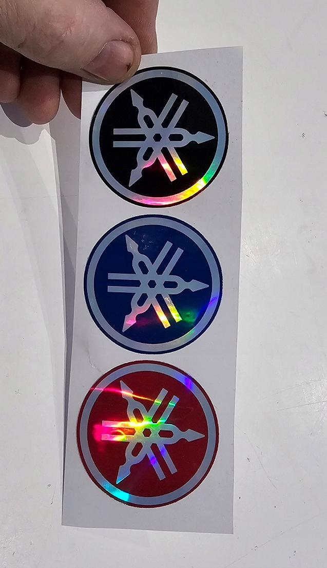 yamaha logo holograficzne naklejki rozne kolory Producent inny