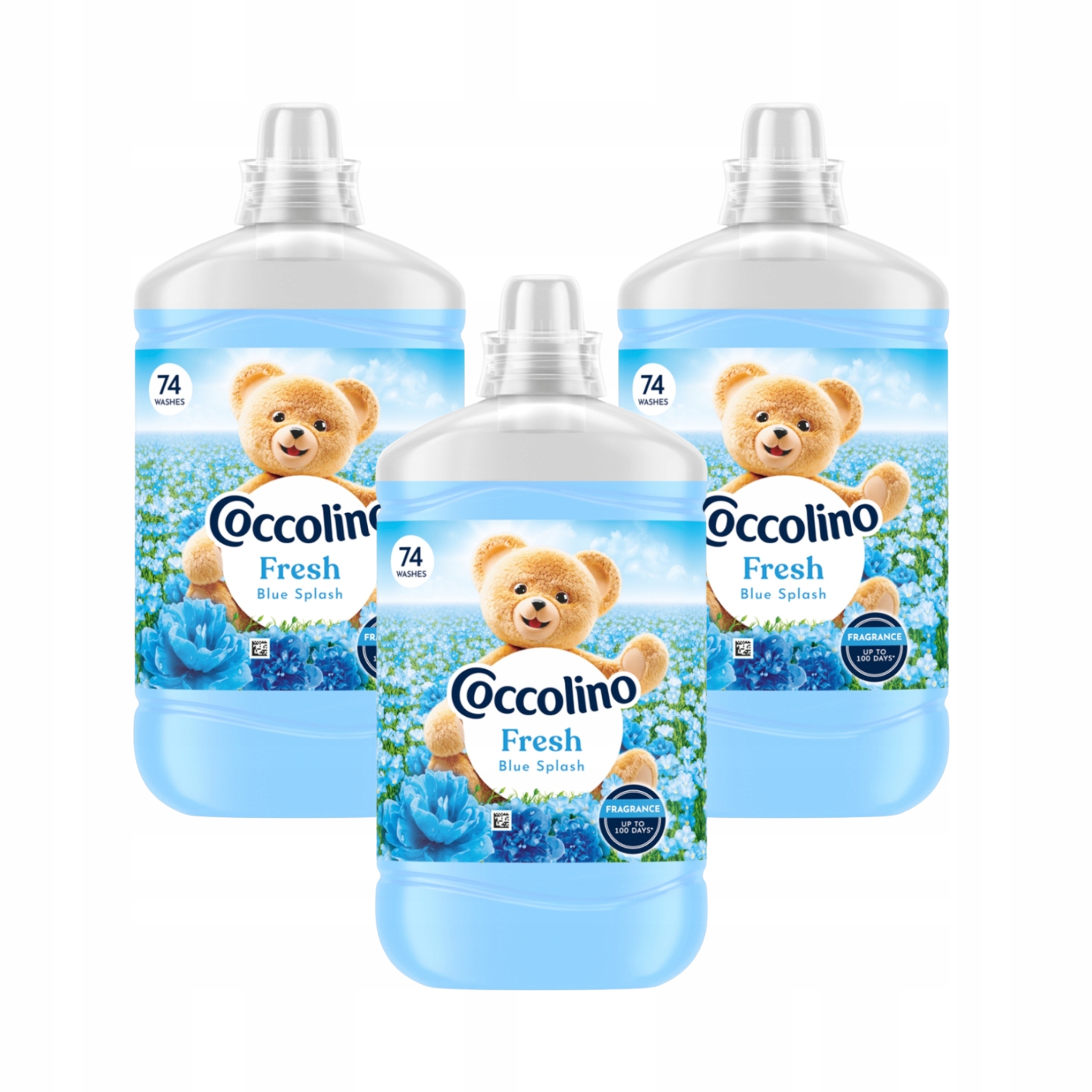 Coccolino Fresh Blue Splash Płyn do płukania tkanin 1702 ml (74 prania) x3