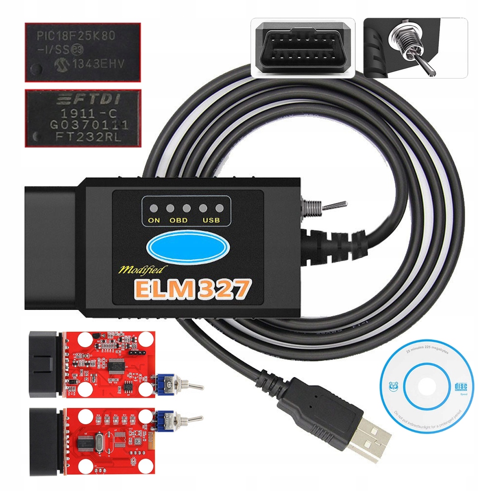 Interface Ford Mazda Forscan Hs/ms Can ELM327 Elmconfig Calibration Files