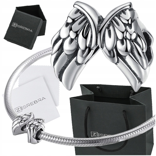 

Charms koralik Skrzydła do Pandora srebro 925 s925