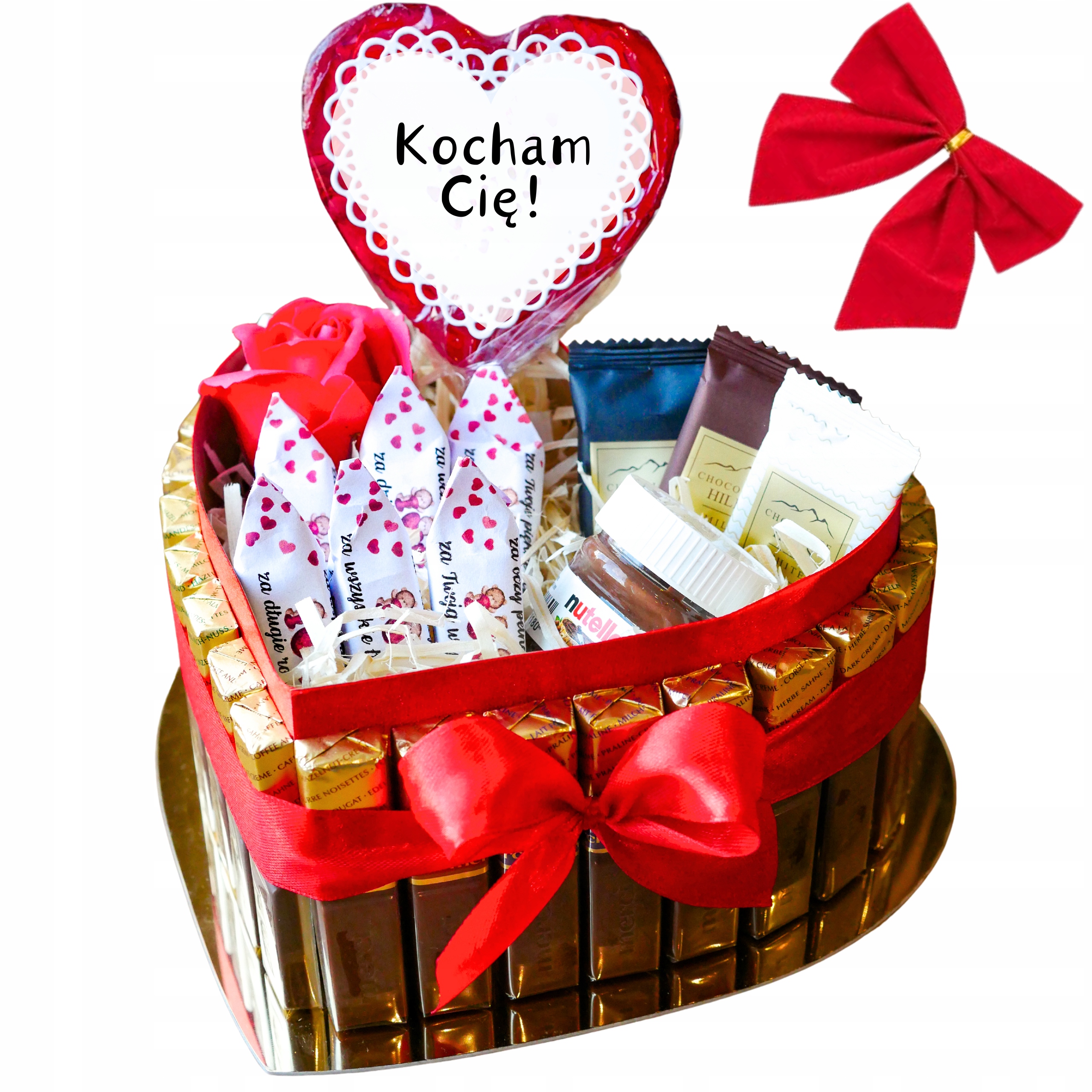 Tort Merci Krówki czekoladki Na Walentynki dla niej niego