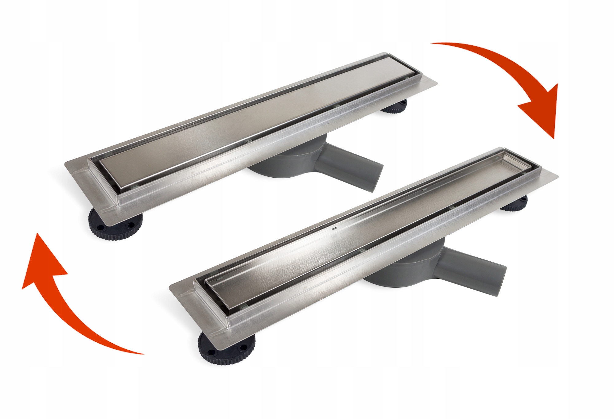 AQUAUNO 360 ODPŁYW LINIOWY 50 CM NISKI SYFON STAL WYSOKA PRZEPUSTOWOŚĆ Linia Basic