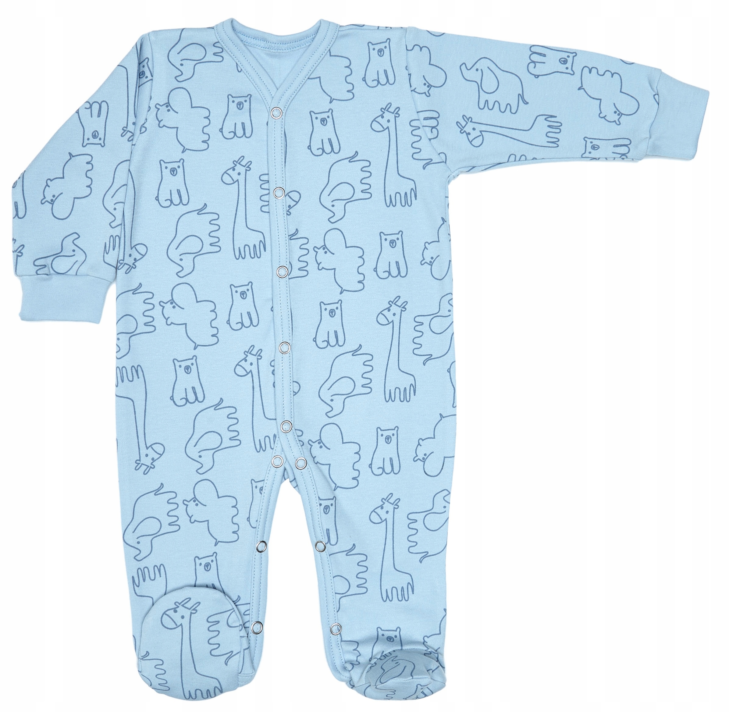 

Pajac rozpinany 100% bawełna 68 safari blue