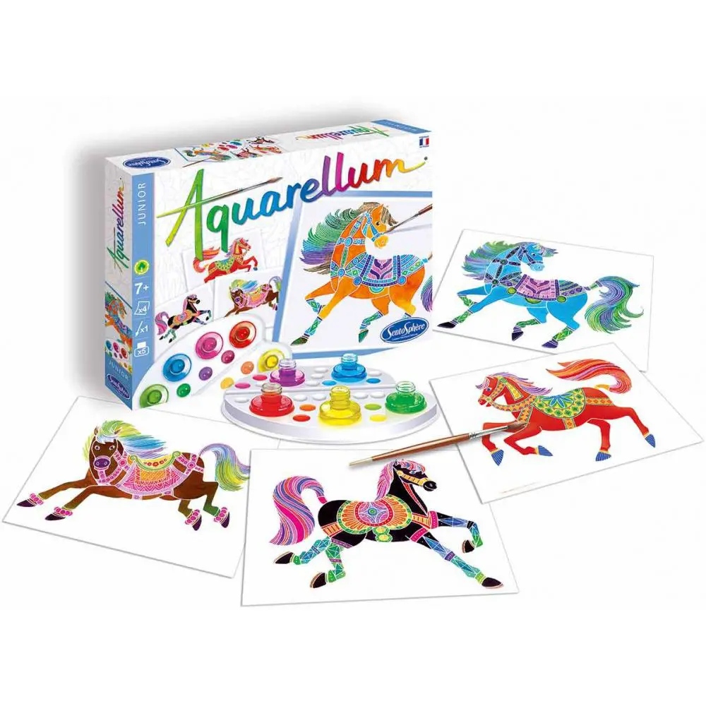 

Aquarellum Junior Konie 4 obrazy SentoSphere
