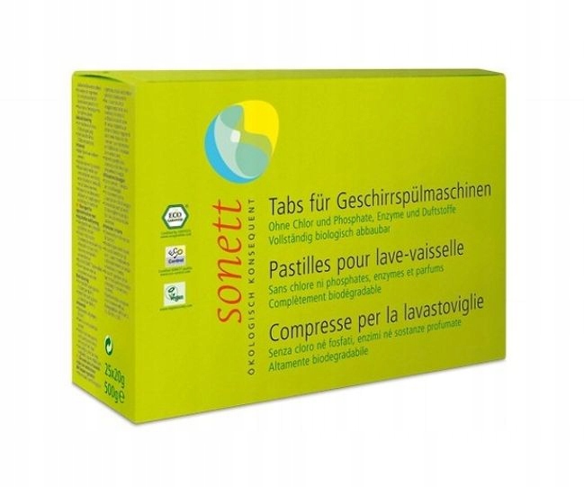Levně Tablety do myčky Sonett Ekologické Účinné Biologicky rozložitelné 80 kusů
