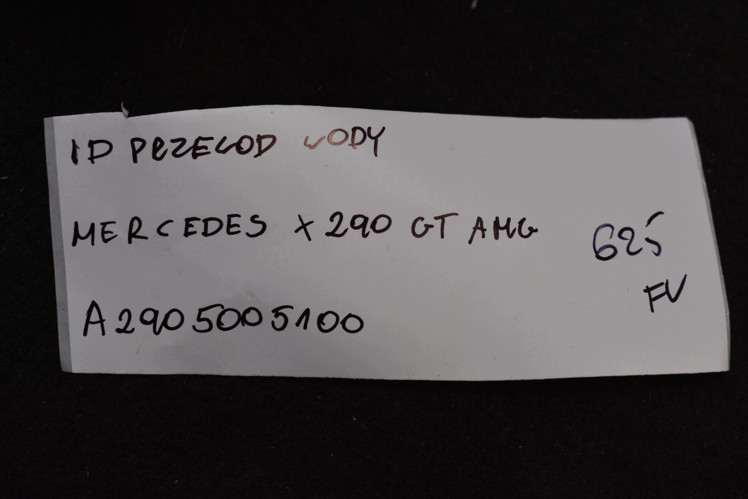 IDEALNY prijenos vode MERCEDES X290 GT AMG 1