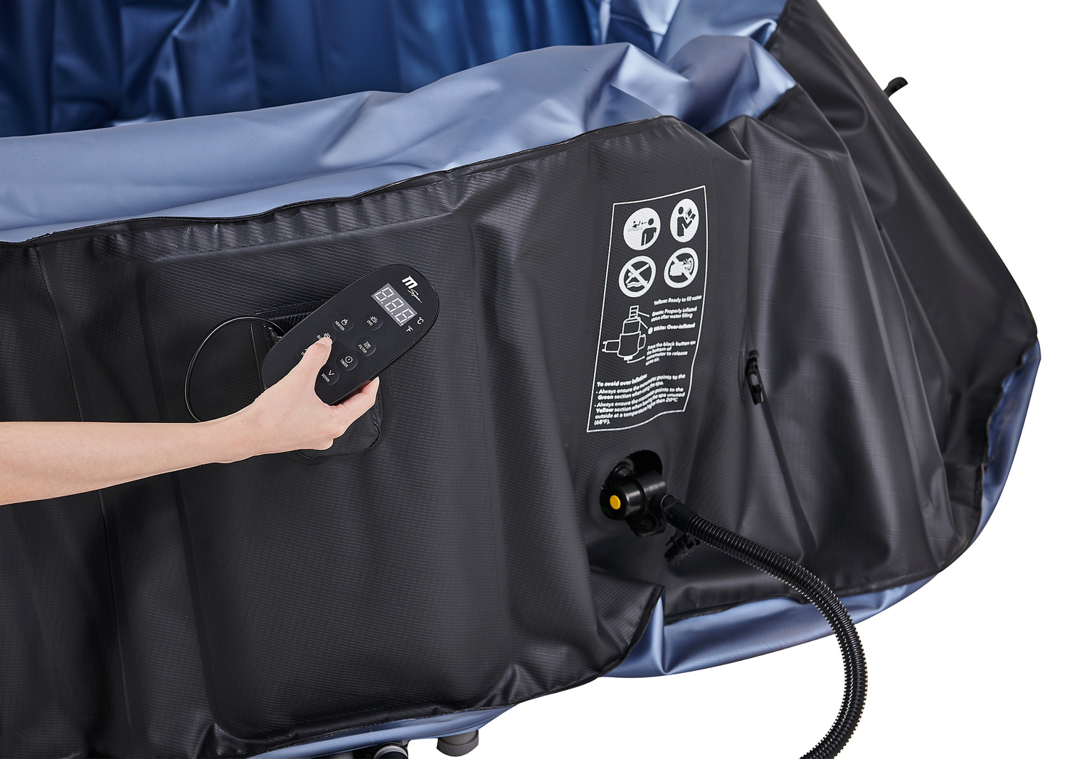 MSPA OGRODOWE z HYDROMASAŻEM MSpa DMUCHANE 6os UVC COMFORT BERGEN MEDIUM Kształt okrągły