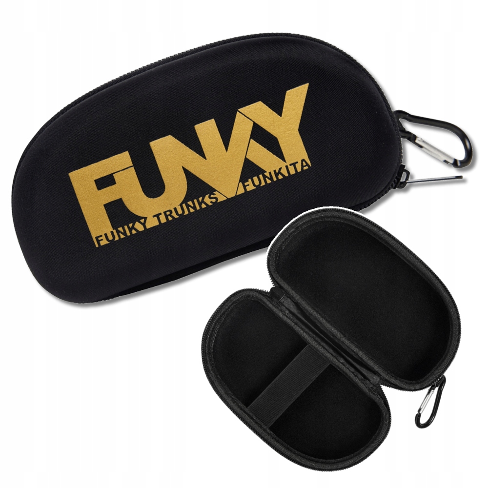 Funky etui na okulary pływackie pokrowiec futerał ochronny twardy Czarny