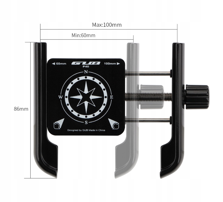 UCHWYT DO TELEFONU ROWEROWY MOTOCYKLOWY GUB P40 Producent inny