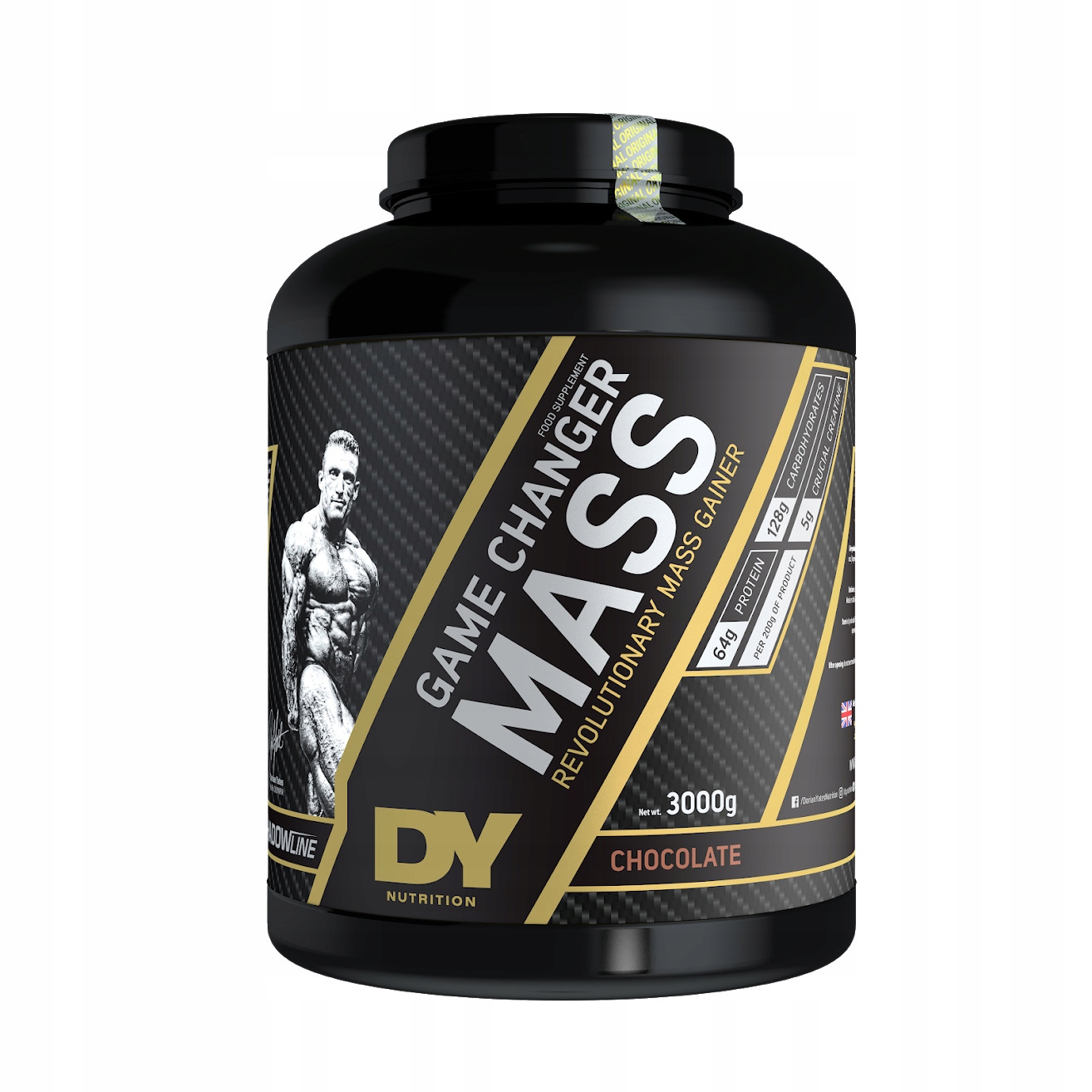 Dorian Yates Řasenka Changer, Gainer, Čokoláda-Nuts, Prášek, 3000 g