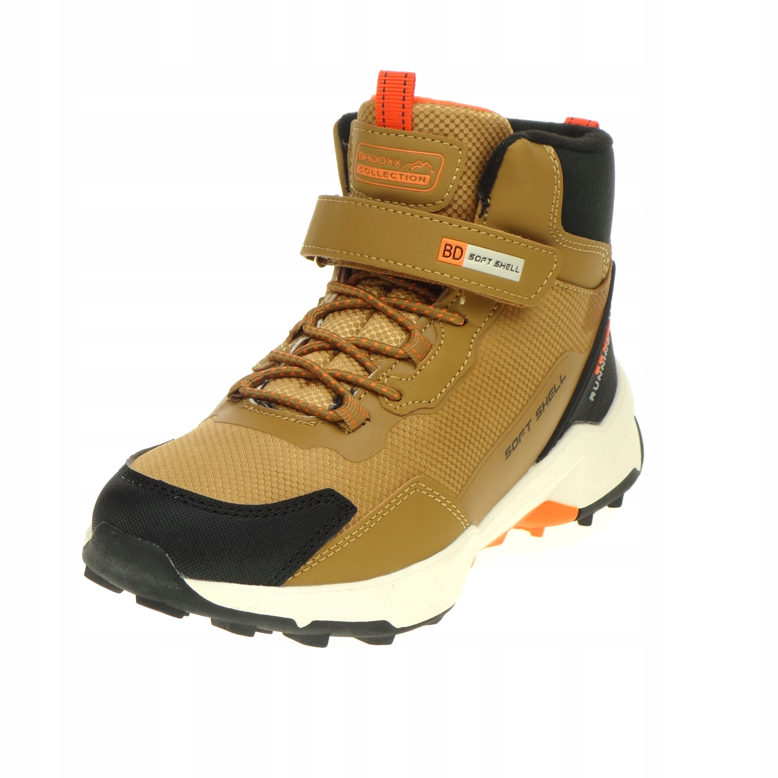 Buty Zimowe Trekkingowe Badoxx na Rzep Suwak Ocieplane Śniegowce 39