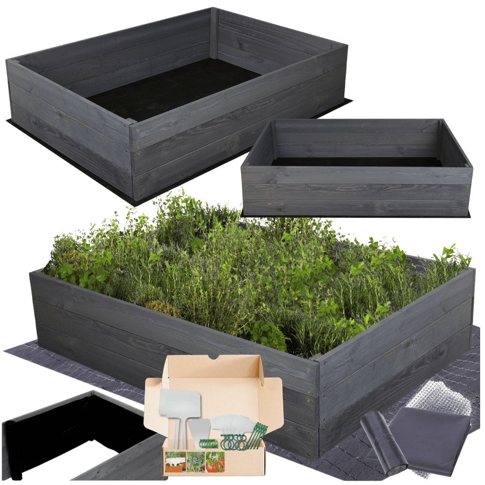 Vyvýšený záhon impregnácia boxy zeleninový záhon kvetináče inspekt 27x120x100
