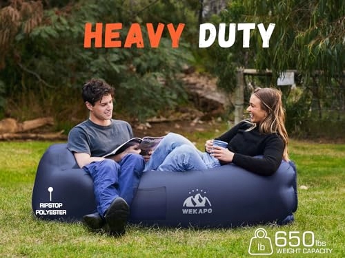 WEKAPO Nadmuchiwany Leżak Sofa Wodoodporna na Plażę i Camping — miniatura 4