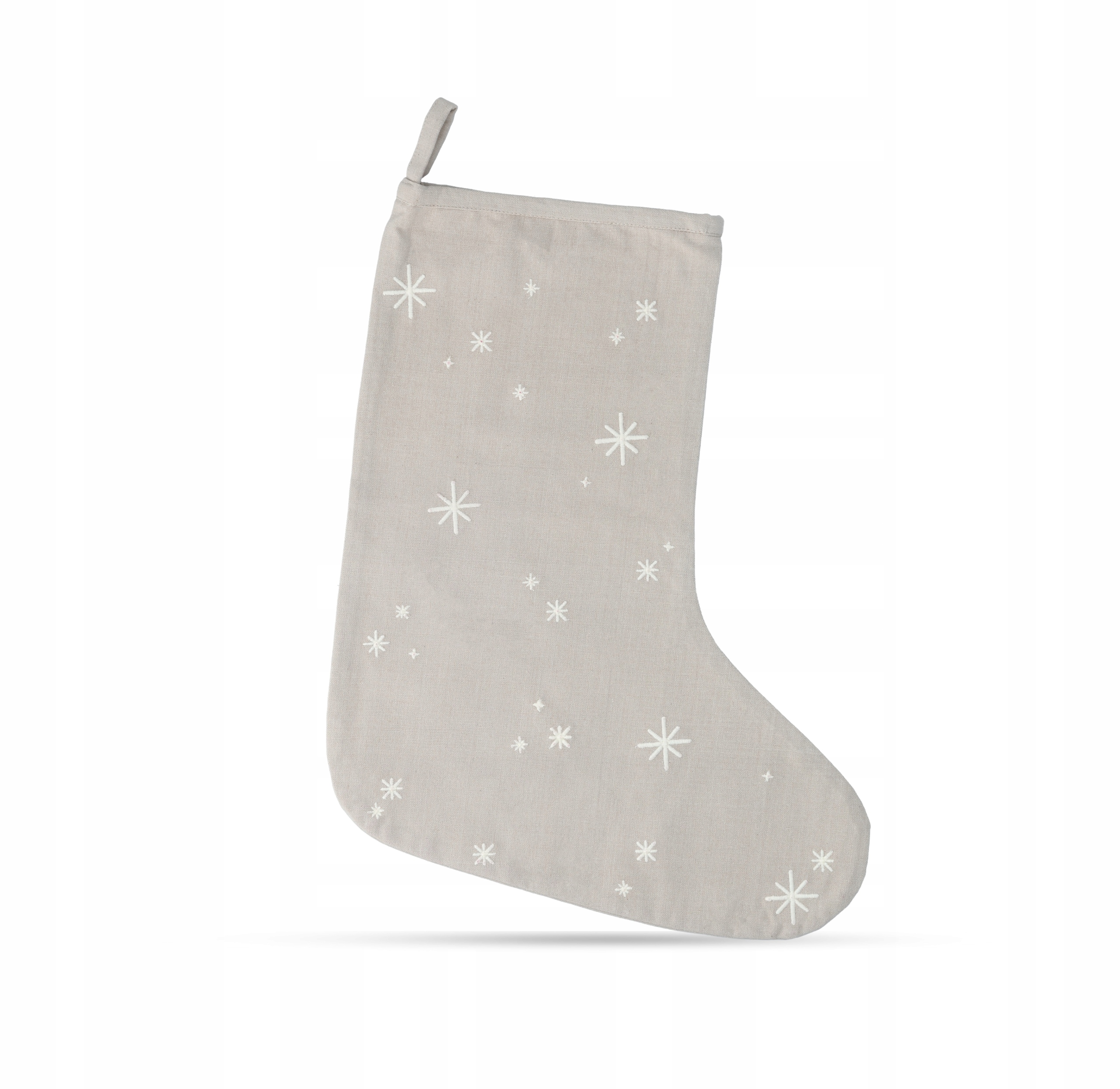 Juna Christmas Vánoční dárková ponožka 45 cm Béžová