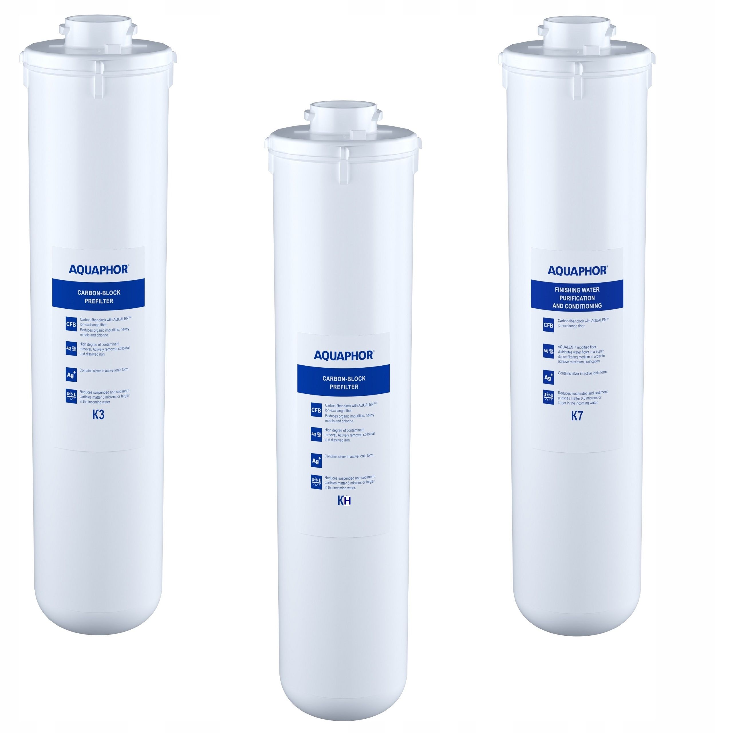 Sada 3 náplní K3 Kh K7 pro Aquaphor Křišťál H, Eco