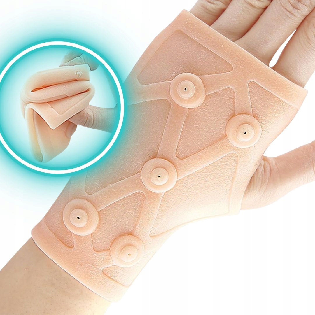 OPASKA MAGNETYCZNA NA NADGARSTEK DŁOŃ STABILIZATOR NADGARSTKA 10 MAGNESÓW Rozmiar M/L