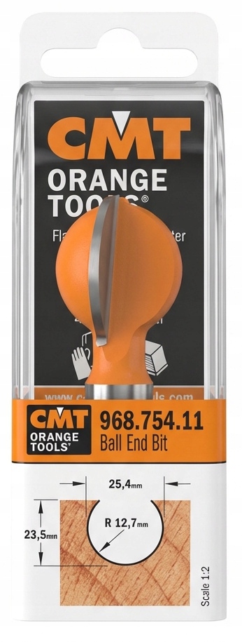 Fréza stopková zaoblovací Hm R=12,7 stopka 12 mm