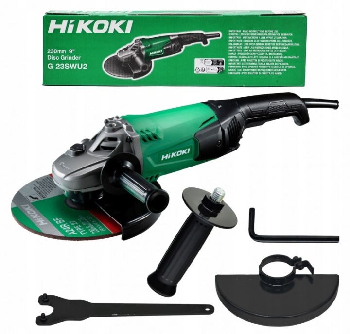 Hikoki G23SWU2UGZ Duża Mocna szlifierka kątowa 230mm 2200W wolny start