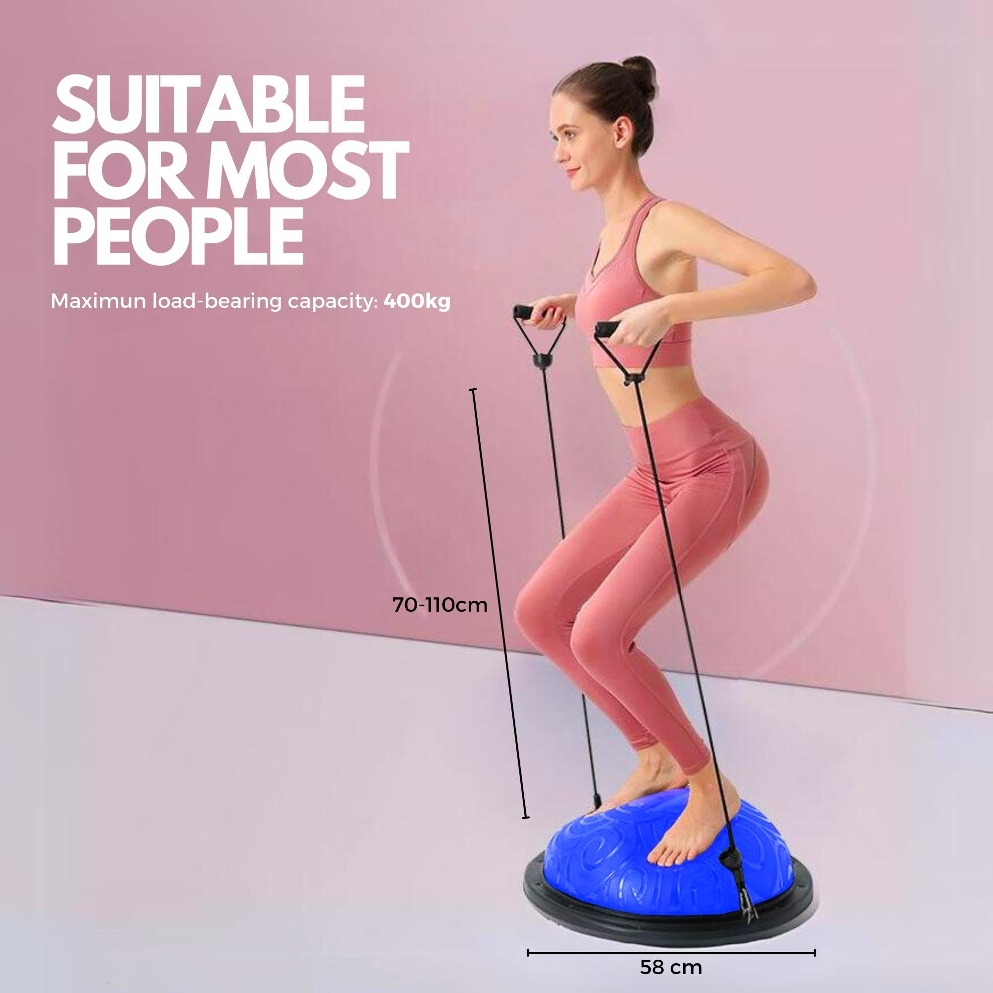 MAGIC SELECT Piłka Treningowa Antypoślizgowa Do Jogi Pilates Fitness Domowy — miniatura 3
