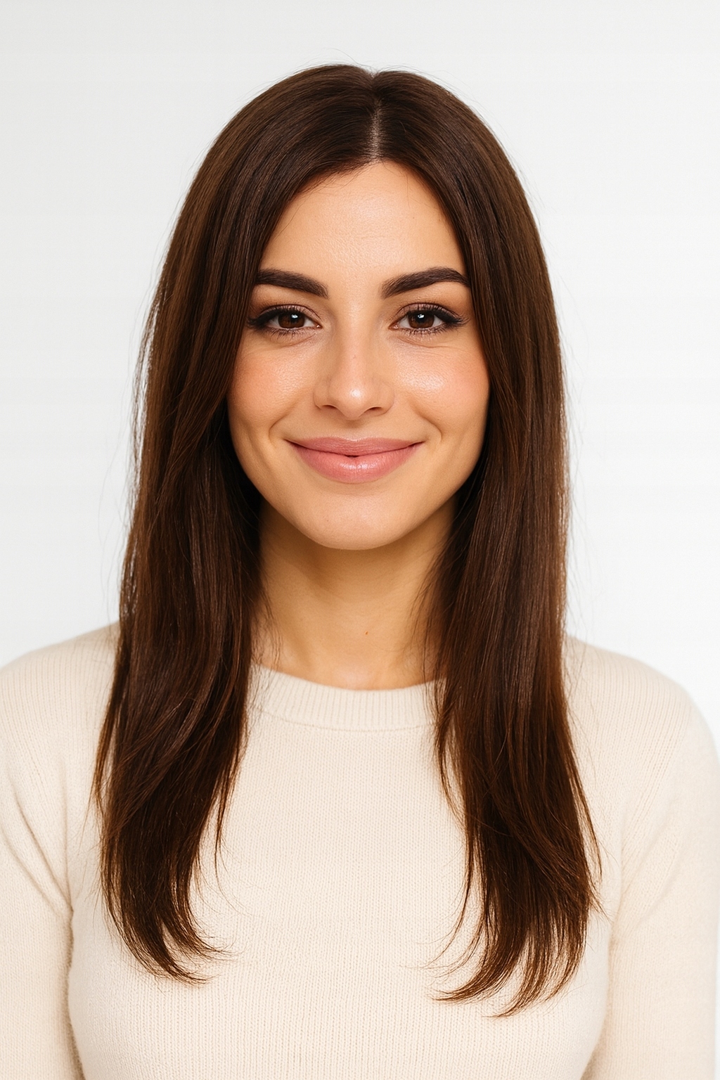 Paruka Cypher mono part long bob bez ofiny hnědá-Nessaja wigs shop