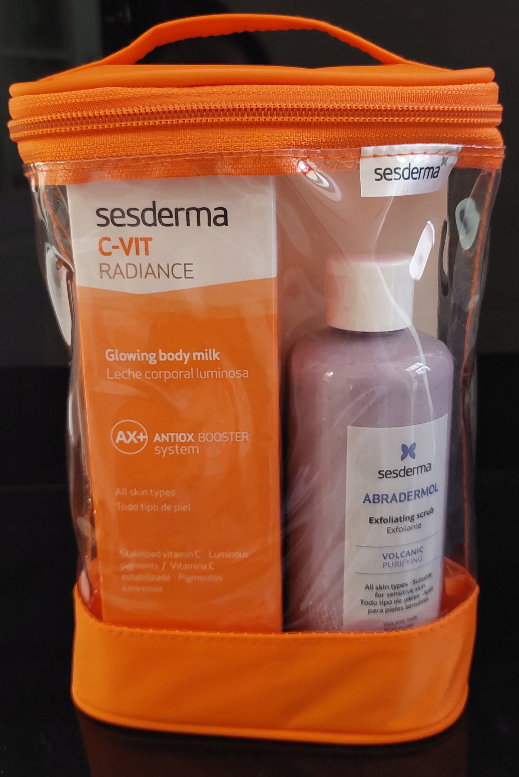Sesterma Abradermol Scrub + C-VIT Radiance mleczko