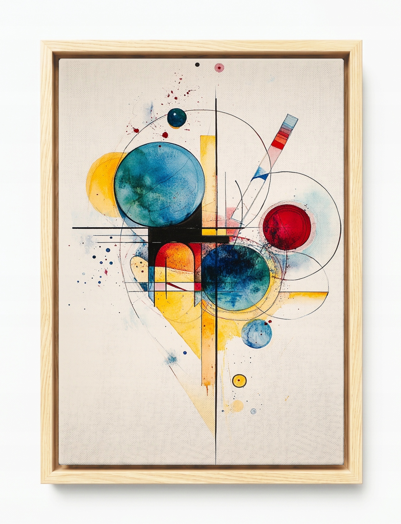 Obraz Rám Americký Box Abstrakce Geometrie Bauhaus Kandinský Styl 40x60