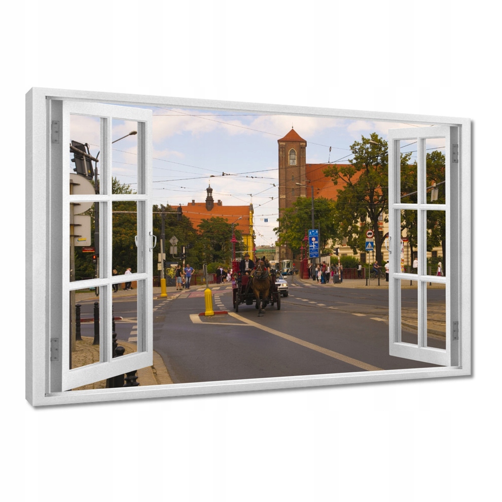 

Obrazy 120x80 Wrocław bryczka
