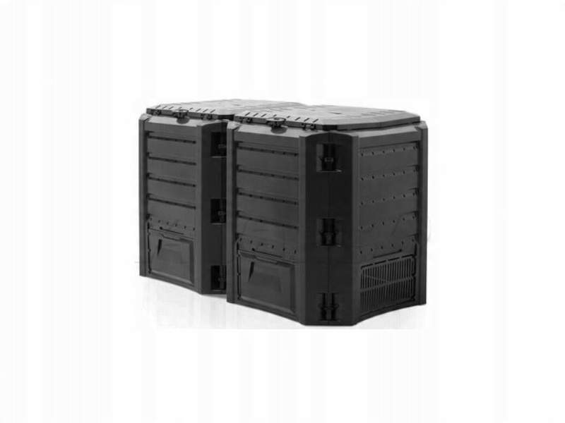 

Kompostownik Ekobat IKSM-800C 800L 2 Komory Czarny