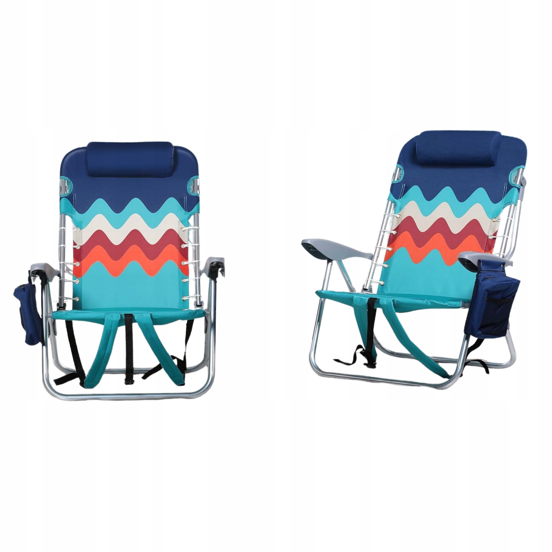 1 krzesło plażowe Alpha Camp – lekkie i regulowane