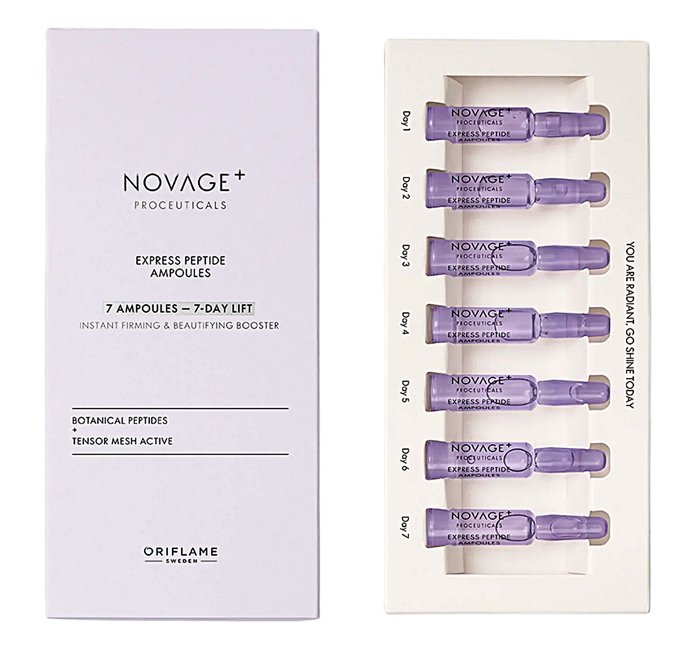 Oriflame Peptidové ampule Novage+ Proceuticals