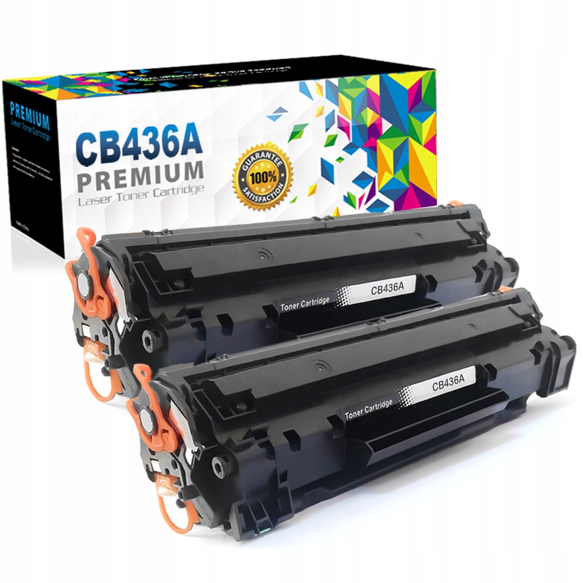 

2X Duże Tonery Do Drukarki Hp Laserjet 36A CB436A