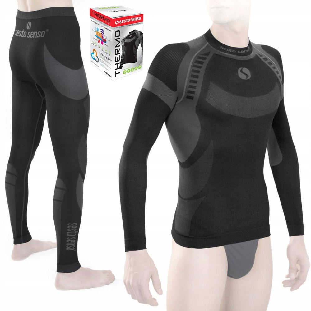 Sesto Senso Termoaktivní komplet pánské sportovní termoprádlo XL