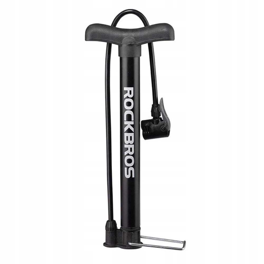 Pompka rowerowa podłogowa 120psi 8bar końcówki do piłek materacy czarna