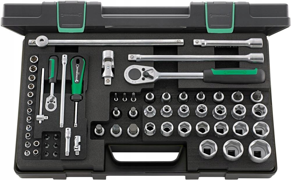 Sada vymeniteľných koncoviek pre nástrčný kľúč 1/4" a 1/2", 63-dielna Stahlwille