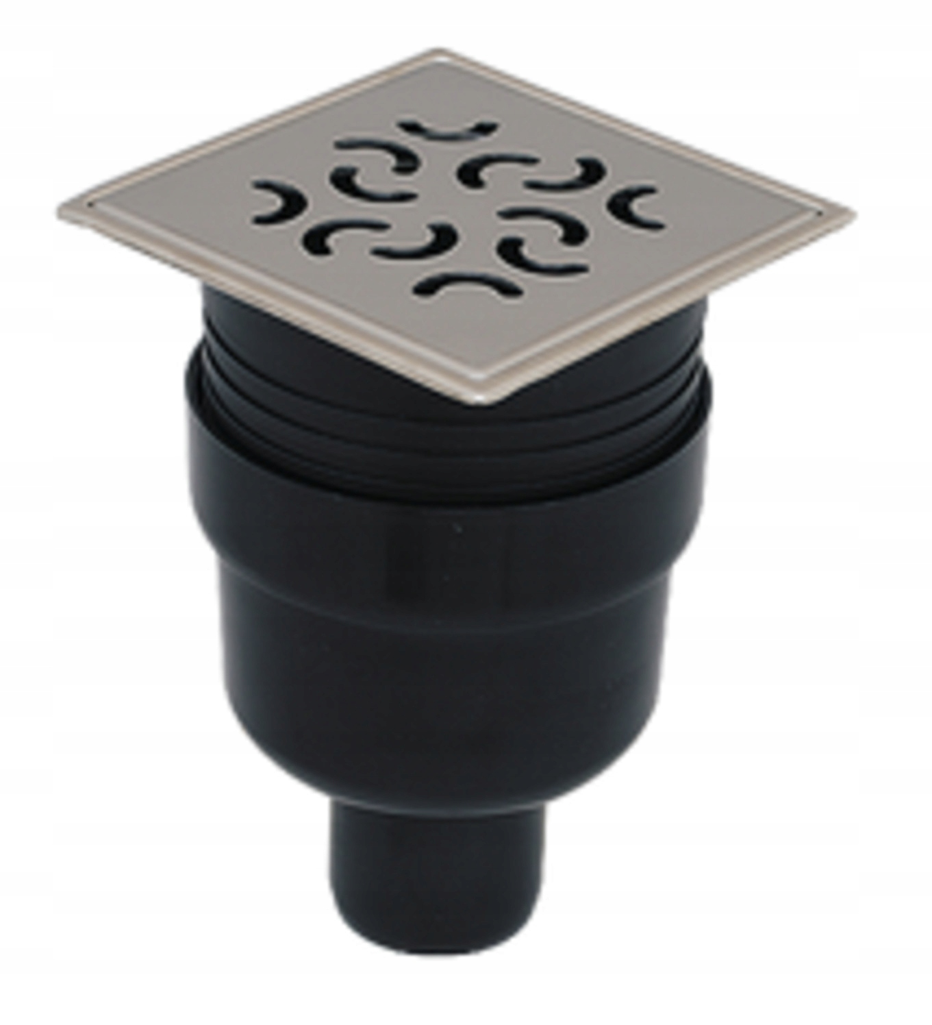 Podlahová Vpusť DN50 Vertikální S Kol. Mřížkou A Rámeček Ocel Nerezová 120 X 120 MM