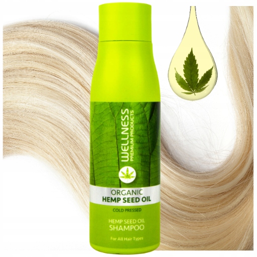 Wellness Zelený Šampon Z Konopí 500 ml Regeneruje A Posiluje Hydrataci S Cbd