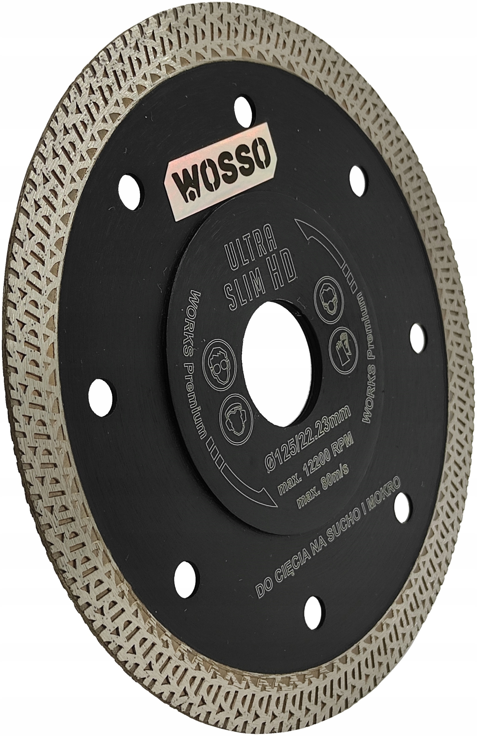 TARCZE ZESTAW do SZLIFOWANIA i CIECIA gresu + DYSK Marka WOSSO