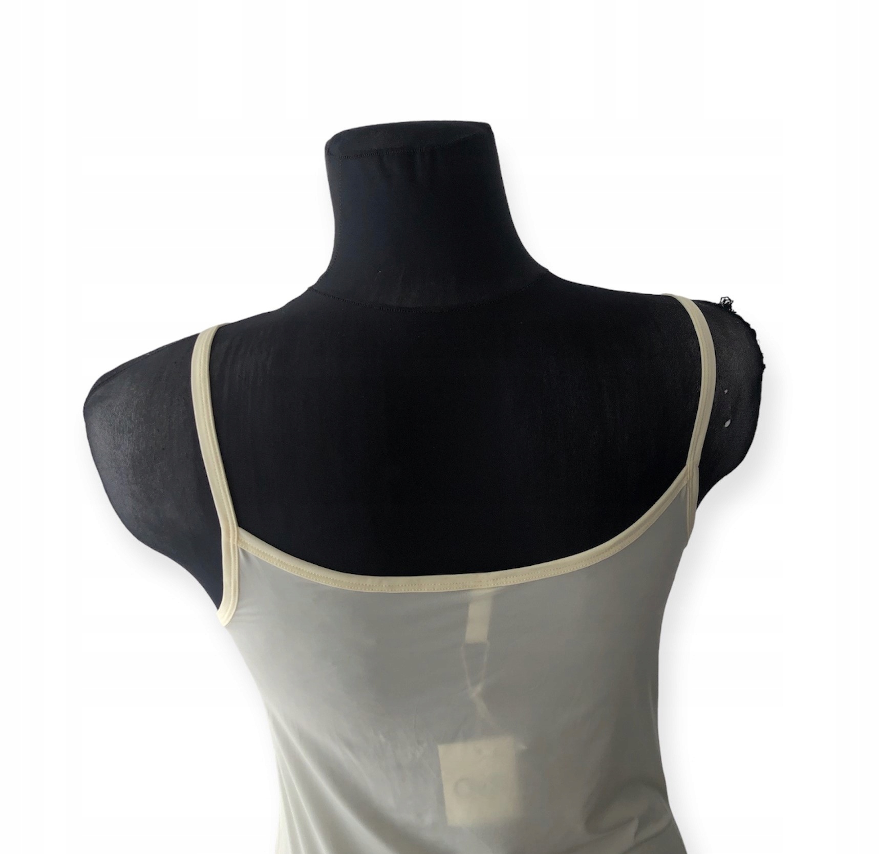 OUTLET WŁOSKA KOSZULKA - TOP NA RAMIĄCZKACH OVS L Kolor żółty