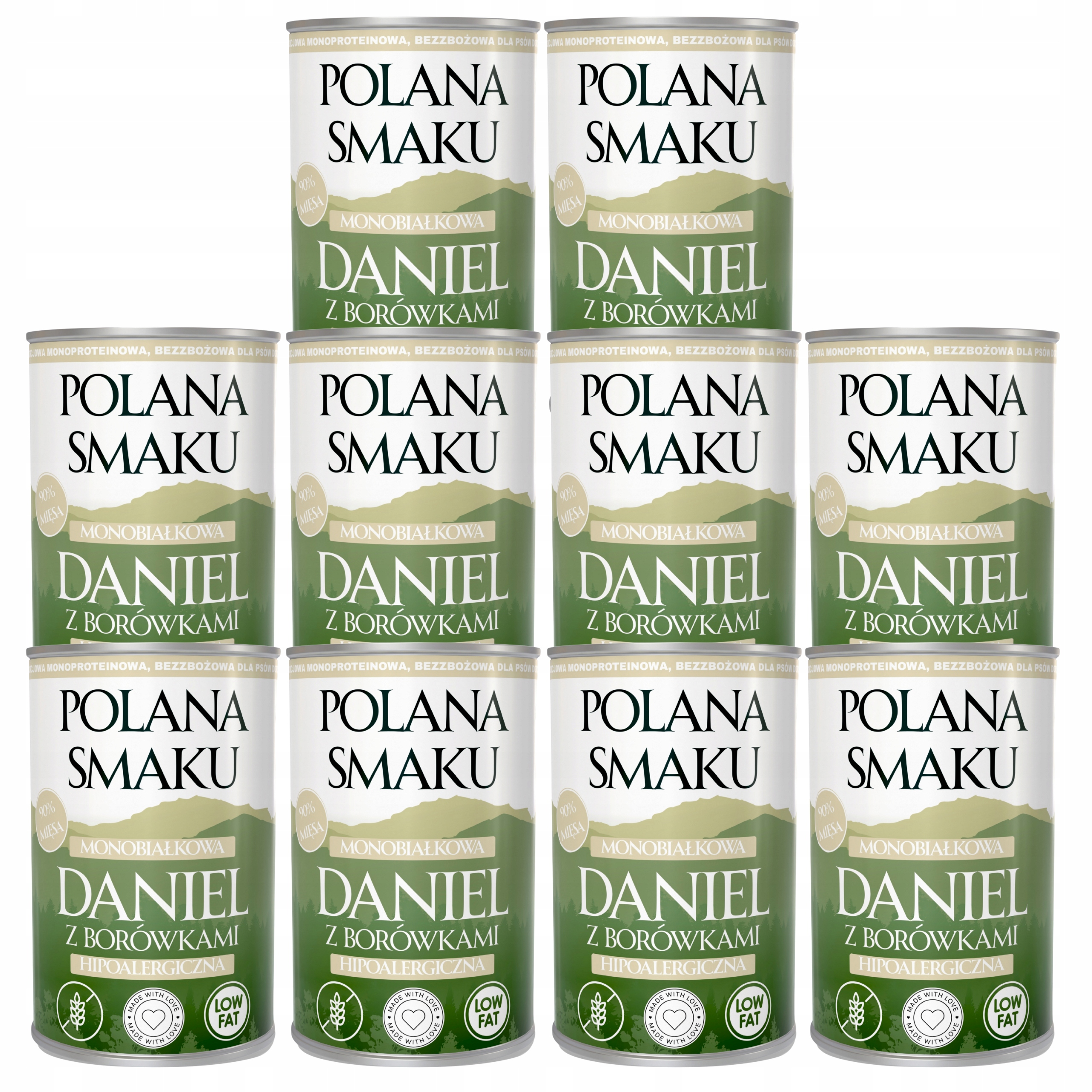 Polana Smaku Vlhké krmivo pro psy Daniel s borůvkami 10 x 400 g Monoproteinové