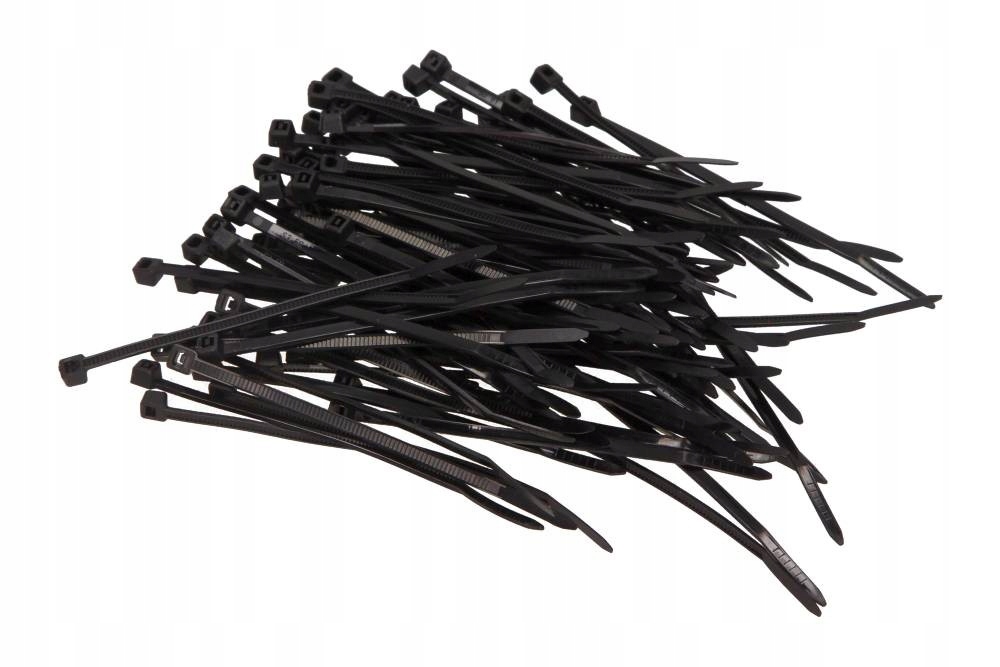 Opaska Plastikowa 3X80 (1 Opak. 100 Szt) Czarna 84-0017SET