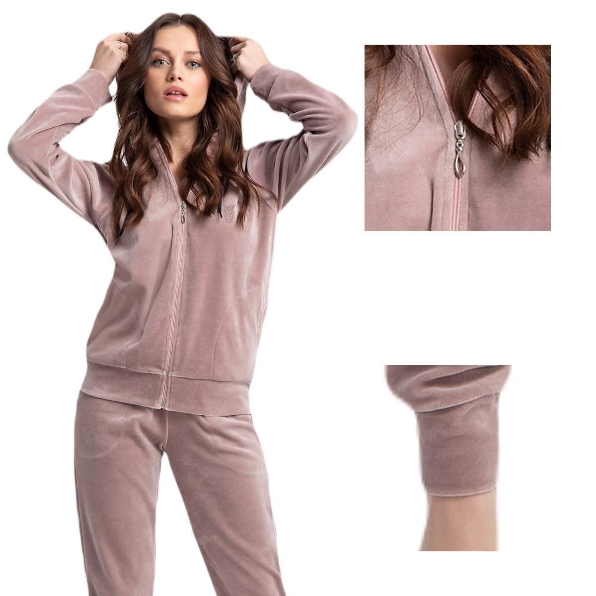 Dres damski LUNA kod 309 welur mocca XXL