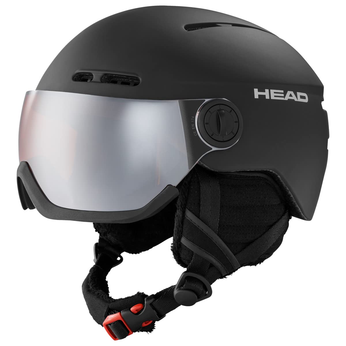 Head Knight lyžařská a snowboardová přilba černá, velikost M/L 54-57 cm