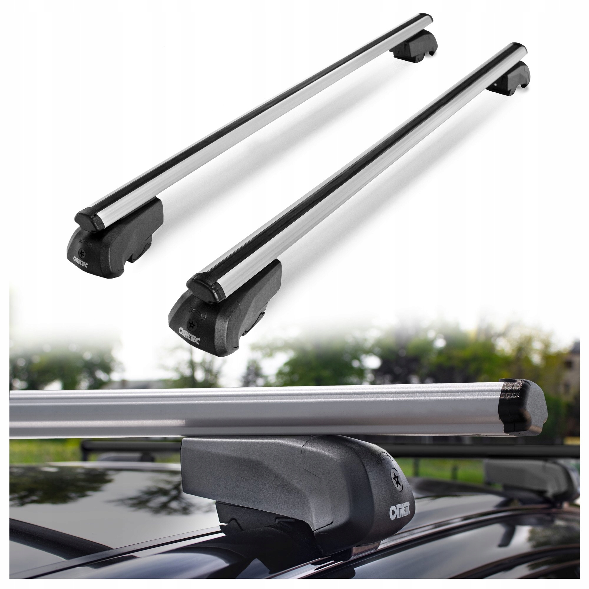 Багажник на дах базовий балки на рейлинги до ACURA MDX IV 2021-