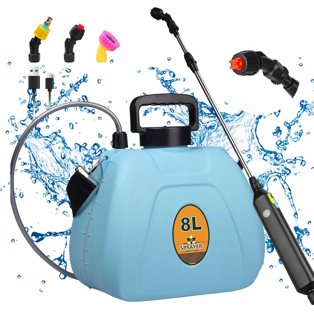 Tlakový Postřikovač 8 L, Zahradní Postřikovač, Ruční Zavlažovač Pro Rostliny