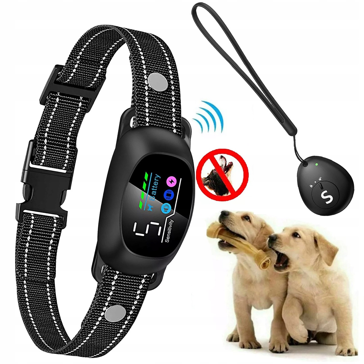 Levně Elektrický výcvikový obojek pro psa Treser s Led displejem