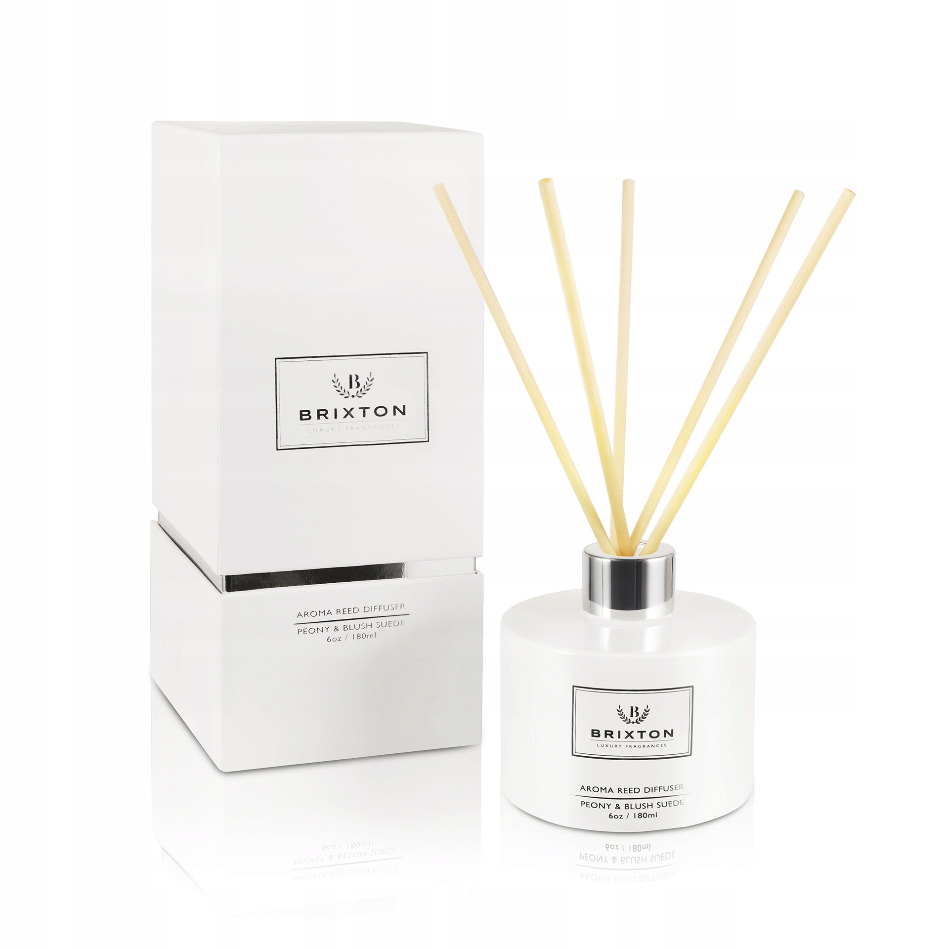 Difuzér s tyčinkami Brixton 180 ml Peony & Blush Suede Homms