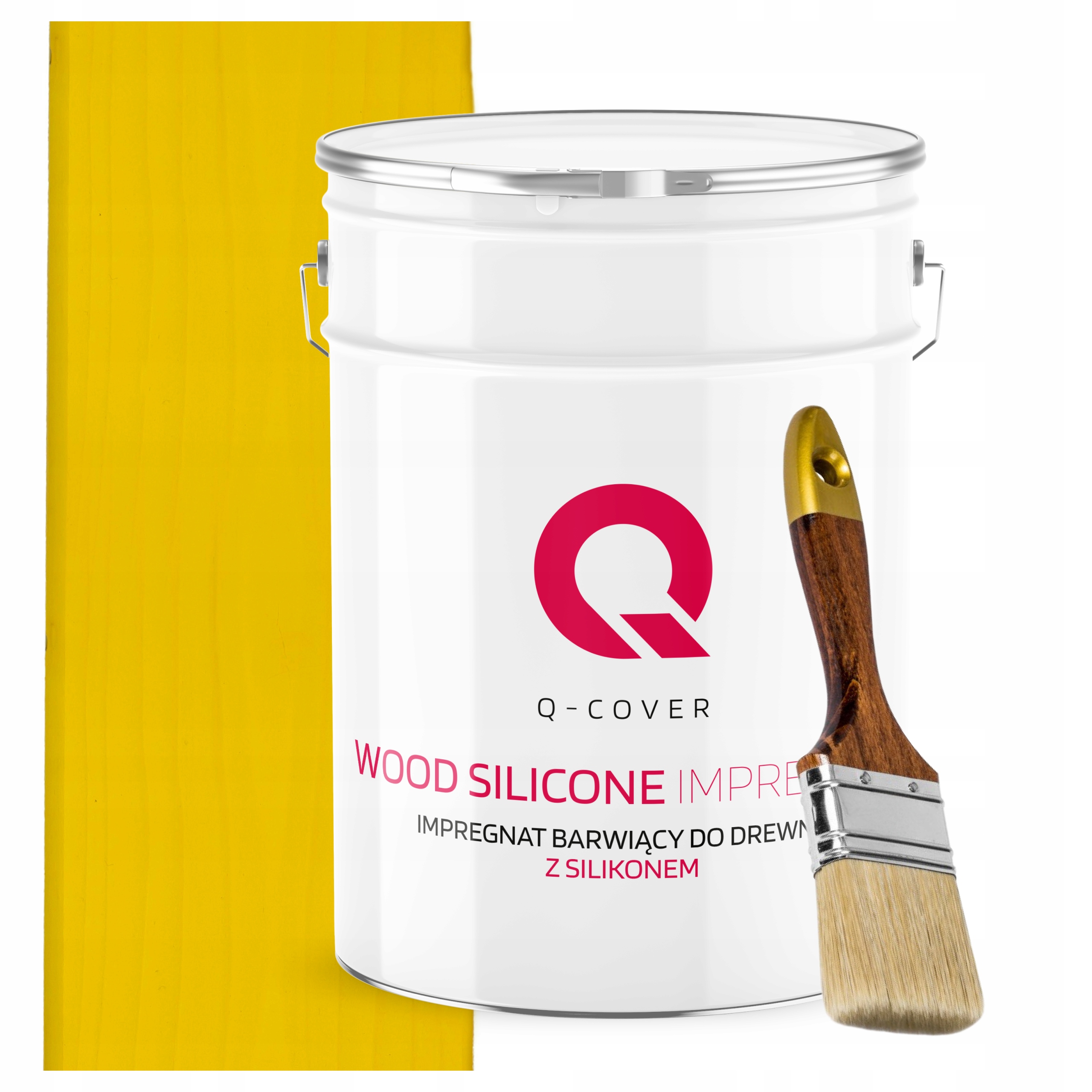 Impregnácia Na Drevo Farba So Silikónom Chron Farba Trvalá Žltá 10L Darček