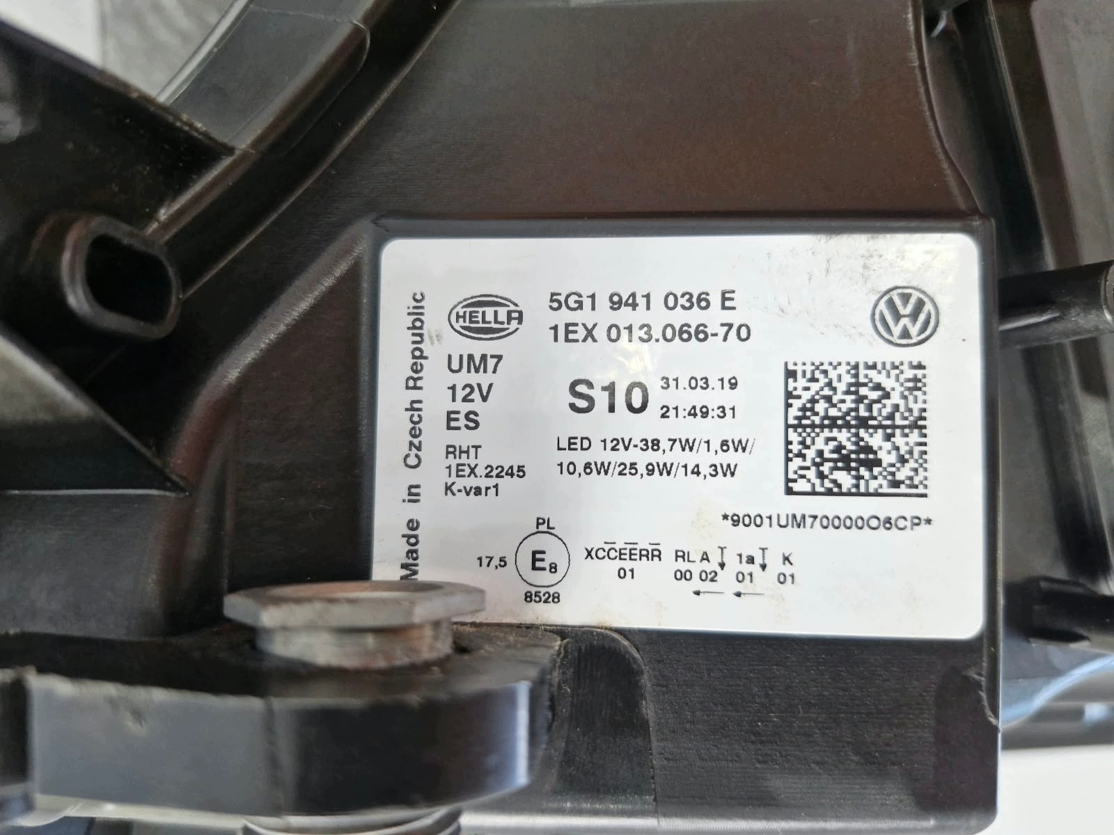 light right VW Golf VII LIFT GTE FULL LED