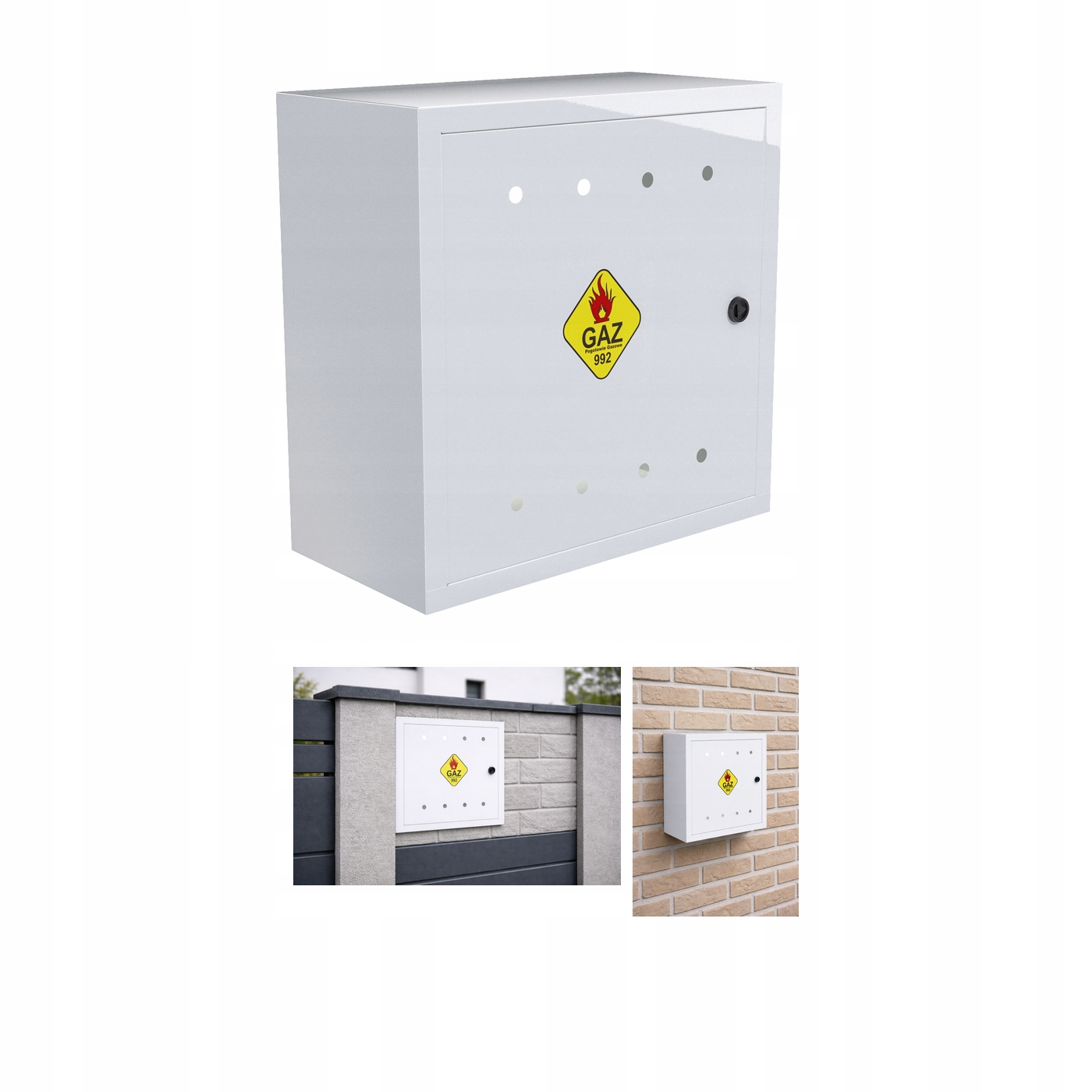 Skrinka/skrinka 60x60x25 Gaz Biela